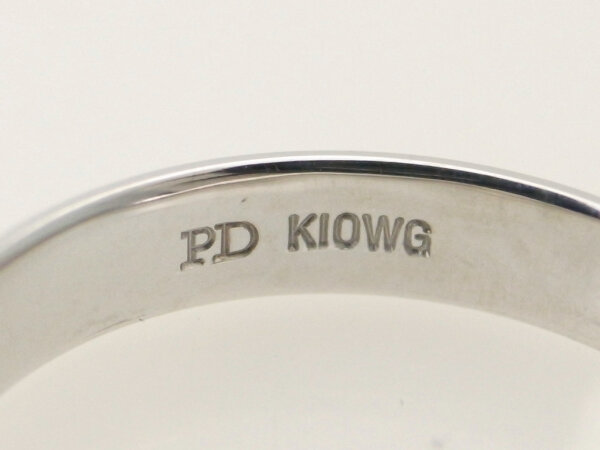 ピンキー&ダイアン ロゴリング K10WG(10金 ホワイトゴールド) 18号 指輪 質屋出品
