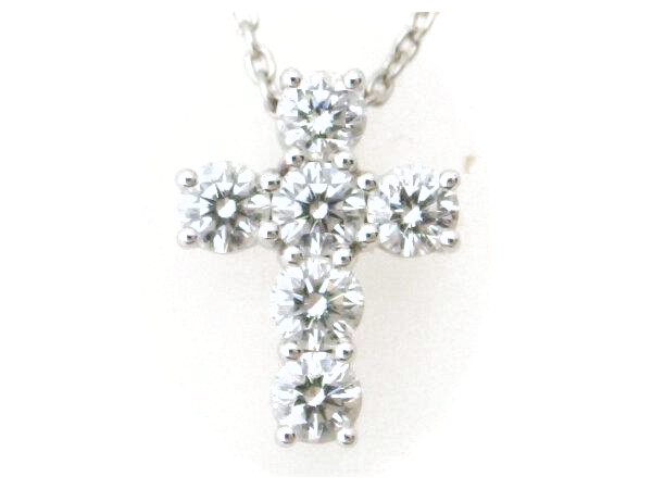 ギメル ダイヤモンド クロスネックレス Pt950(プラチナ 白金) 十字架 質屋出品