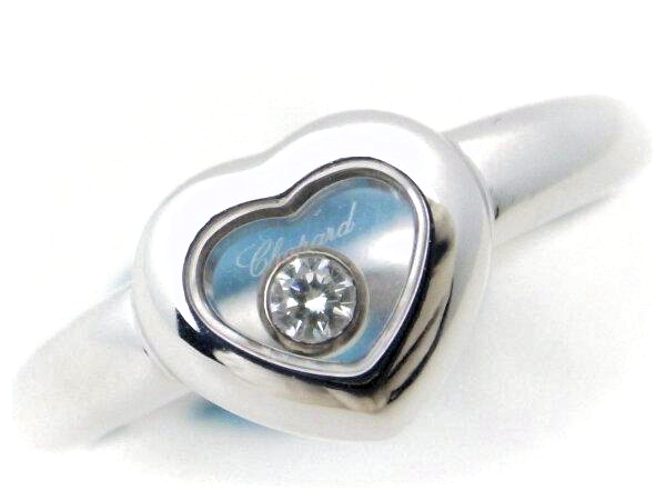 ショパール ハッピーダイヤモンドリング K18WG(18金ホワイトゴールド)10号 ハート 指輪 質屋出品