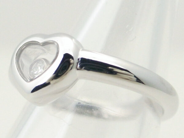 ショパール ハッピーダイヤモンドリング K18WG(18金ホワイトゴールド)10号 ハート 指輪 質屋出品