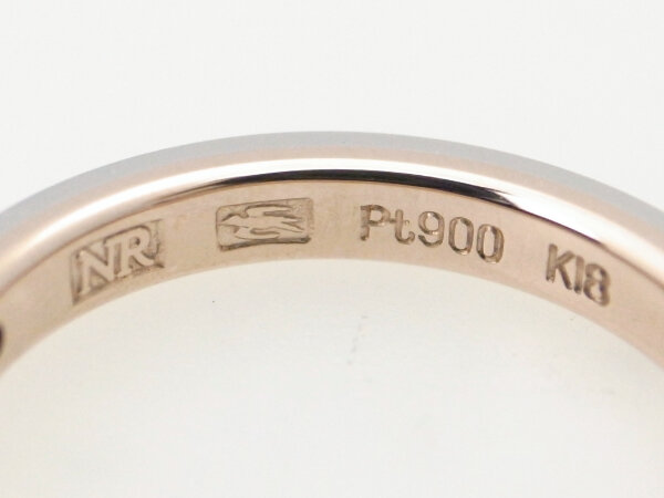 ニナリッチ ダイヤモンドリング Pt900/K18PG(プラチナ/18金ピンクゴールド) 11号 指輪 質屋出品