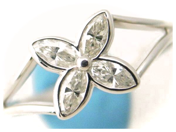 ティファニー ビクトリアリング ダイヤモンドリング 11号 Pt950(プラチナ) 指輪 花 フラワー 質屋出品