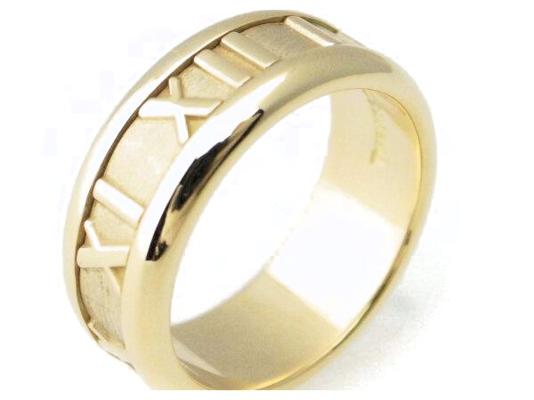 ティファニー アトラスリング 11号 K18YG(18金イエローゴールド) 指輪 ローマ数字 質屋出品