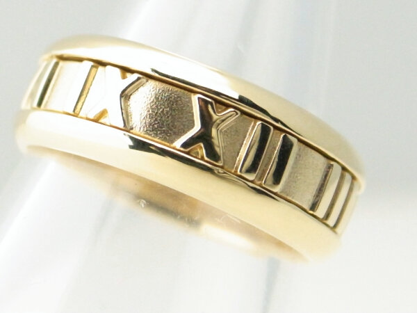 ティファニー アトラスリング13号 K18YG(18金イエローゴールド) 指輪 ローマ数字 質屋出品