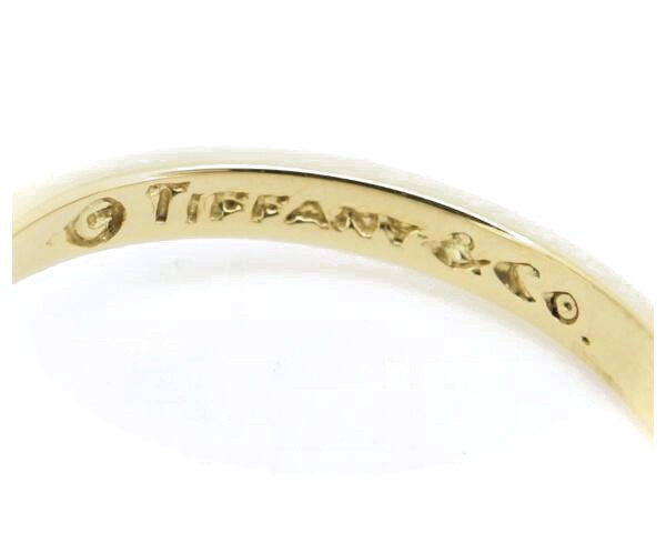 ティファニー Tiffany 750 ゴールド 18Kリボンリング 17 18-