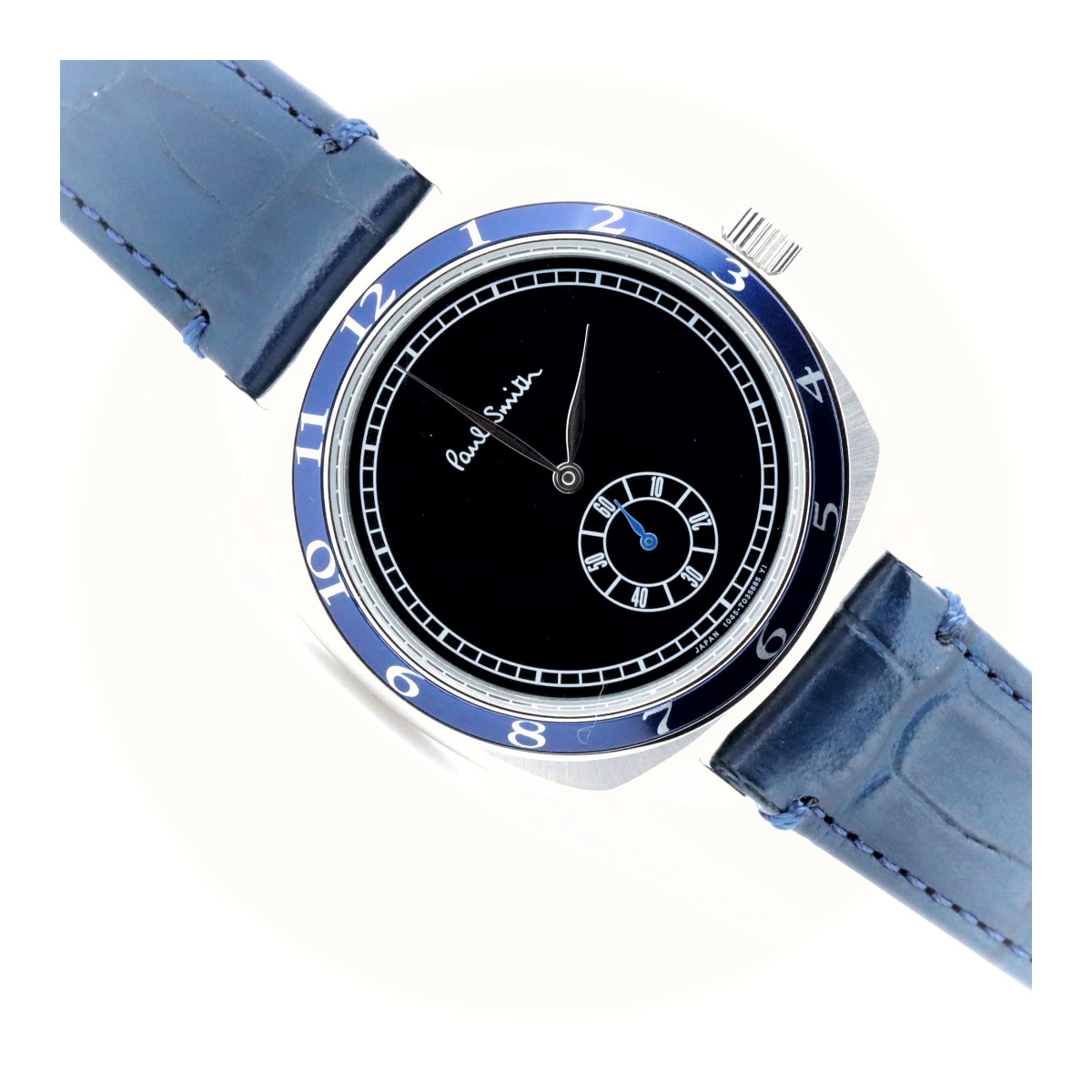 ポールスミス 1995年復刻モデル スモールセコンド クォーツ 1045-T023487 黒 メンズ腕時計 質屋出品