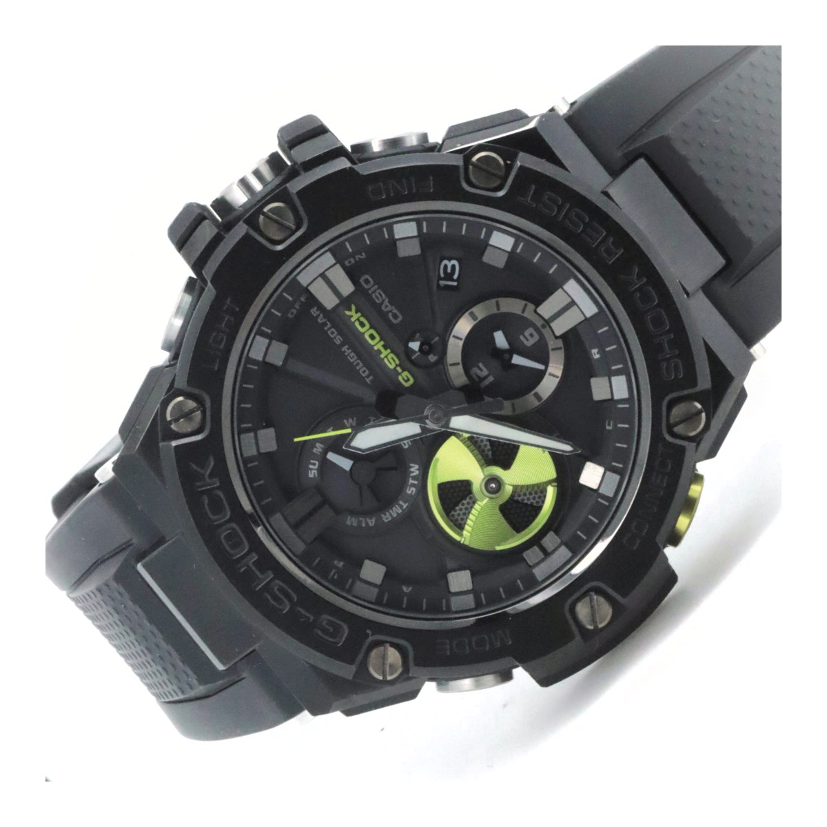 カシオ G-SHOCK GST-B100 メンズ腕時計 黒 ソーラー G-STEEL 質屋出品 株式会社齋藤質店